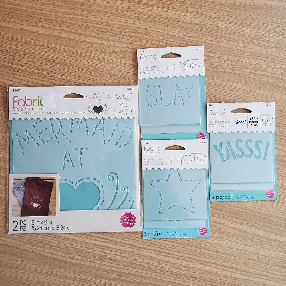 Adhesive stencils craft diy‎ bundle